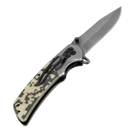 Нож складной Denzel, многоцелевой, системы Liner-Lock, с накладкой G10 на классической рукоятке, 79207 купить в Ноябрьске