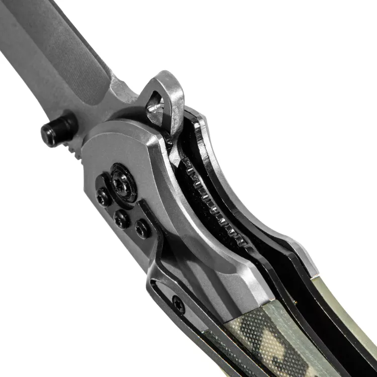 Нож складной Denzel, многоцелевой, системы Liner-Lock, с накладкой G10 на классической рукоятке, 79207 купить в Ноябрьске