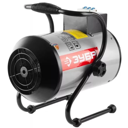 Пушка ЗУБР &quot;ЭКСПЕРТ&quot; тепловая, электрическая, встроенный автомат, с подставкой, 220В, 3/1,5 кВт ЗТПЭ-3.0-НА купить в Ноябрьске