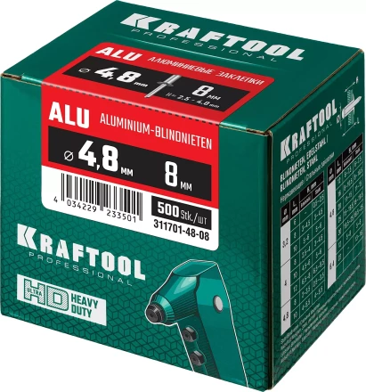 Заклепки алюминиевые KRAFTOOL 311701-48-08 купить в Ноябрьске