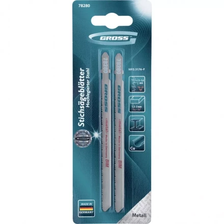 Полотна для электролобзика по металлу 2 шт 3176 GROSS 78280 купить в Ноябрьске