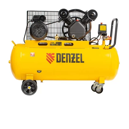 Компрессор воздушный BCV2200/100, ременный привод, 2.2 кВт, 100 литров, 370 л/мин Denzel 58110 купить в Ноябрьске