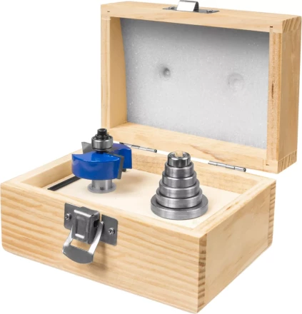 Фрезы четвертные фальцевые в наборе с подшипниками серия ПРОФЕССИОНАЛ купить в Ноябрьске