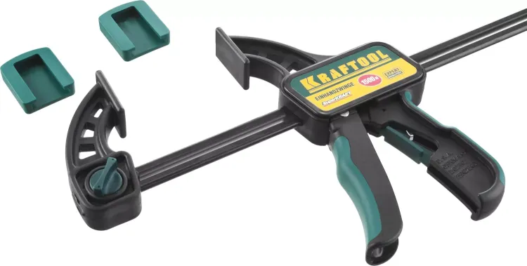 Струбцина "EcoKraft" ручная пистолетная, KRAFTOOL 32226-60, пластиковый корпус, 600/800мм, 150кгс 32226-60 купить в Ноябрьске
