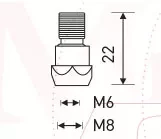 Держатель наконечника M6 22mm (26KD) MD0061-00 Ref Aurora купить в Ноябрьске