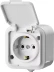 Розетка STAYER &quot;MASTER&quot; &quot;MAXIMA&quot; одноместная, с заземлением, с защитной крышкой, IP54, 16А, 220В 54306-W купить в Ноябрьске