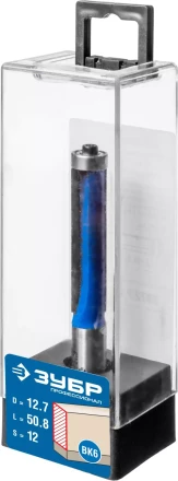 ЗУБР 12.7 x 50.8м. хвостовик 12 мм, фреза кромочная с нижним подшипником, Профессионал (28727-12.7-50.8) купить в Ноябрьске