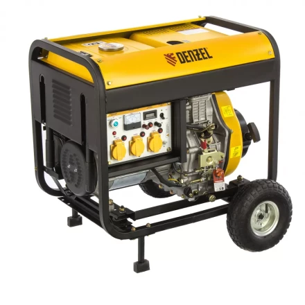 Генератор дизельный DENZEL DD6300Е электростартер 94657 купить в Ноябрьске