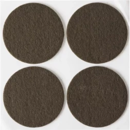 Накладки STAYER &quot;COMFORT&quot; на мебельные ножки, самоклеящиеся, фетровые, коричневые, круглые - диаметр 50 мм, 4 шт 40910-50