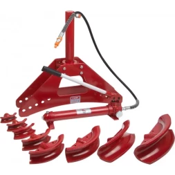 Набор ЗУБР "ЭКСПЕРТ" Трубогиб гидравлический, 10т, ход штока 315мм, 8 насадок, 2 ролика 43077-10