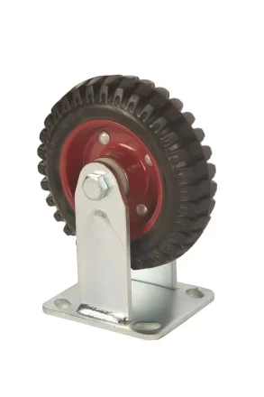 Колесо большегрузное неповоротное PF 160 150 мм резина с протектором (F) 1027233 купить в Ноябрьске