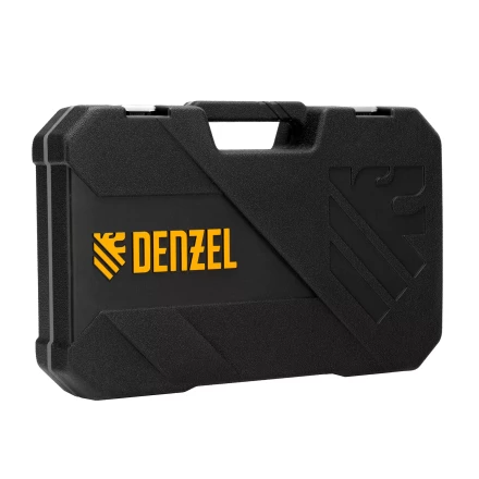 Набор инструментов Denzel, 1/2&quot;, 1/4&quot;, CrV, S2, пластиковый кейс, 82 предмета 15809 купить в Ноябрьске