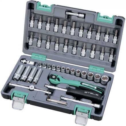 Набор инструмента 1/4 Cr-V S2 усиленный кейс 47 предметов STELS 14099 купить в Ноябрьске