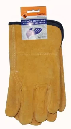 Перчатки спилковые Энкор мех мутон 58731 купить в Ноябрьске