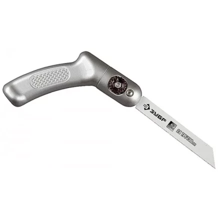 Ножовка ЗУБР &quot;ЭКСПЕРТ&quot; &quot;ТРАНСФОРМЕР&quot; универсал складная многопозицион, с биметаллическим полотном шаг 1мм, 24TPI, 130мм 4-15187 купить в Ноябрьске