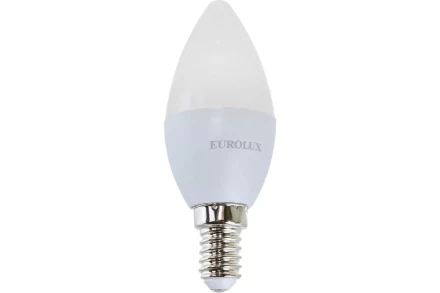 Лампа светодиодная EUROLUX LL-E-C37-5W-230-4K-E14 76/2/3 купить в Ноябрьске