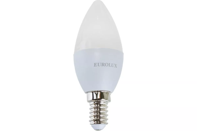 Лампа светодиодная EUROLUX LL-E-C37-5W-230-4K-E14 76/2/3 купить в Ноябрьске