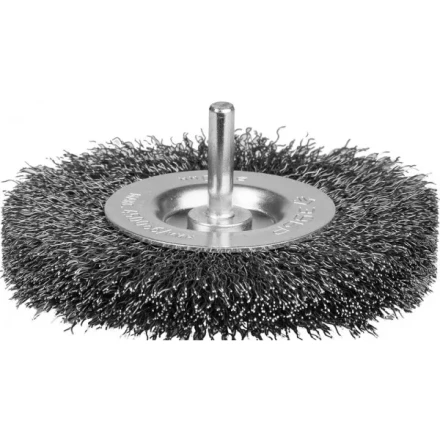 ЗУБР &quot;ЭКСПЕРТ&quot;. Щетка дисковая для дрели, двухрядная, витая стальная проволока 0,3мм, 75мм 35198-075-2_z01 купить в Ноябрьске