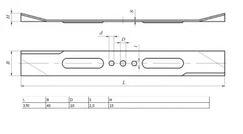 Нож для газонокосилки KRONWERK EGC-1500 370х45х2,5мм KRONWERK 96337 купить в Ноябрьске