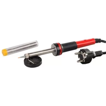 Паяльник MATRIX 60W (220В) класса защиты 1 с индикатором напряжения и медным острым наконечником с защитным покрытием 913046 купить в Ноябрьске