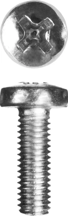 Винт ЗУБР &quot;МАСТЕР&quot; DIN 7985, класс прочности 4.8, оцинкованный, M5x20мм, 5кг 303150-05-020 купить в Ноябрьске