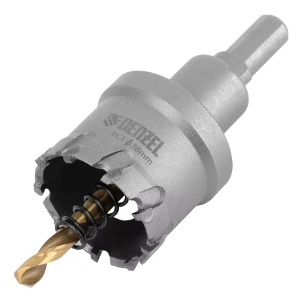 Коронка по металлу твердосплавная, 38 мм Denzel 724012 купить в Ноябрьске