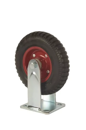 Колесо большегрузное неповоротное PF 200 200 мм резина с протектором (F) 1027234 купить в Ноябрьске