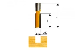 Фреза пазовая прямая ф19х50мм хв. 12мм Энкор 46003