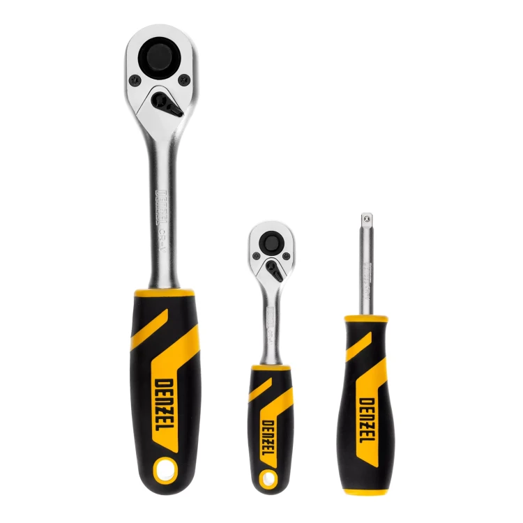 Набор инструментов Denzel 15813, 1/2", 1/4", CrV, S2, пластиковый кейс, 94 предмета купить в Ноябрьске