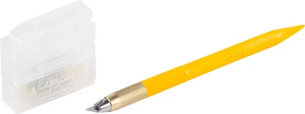 Нож OLFA &quot;Utility Models&quot; перовой дизайнерский, для точных работ, рукоятка с мини шпателем, 5 лезвий, 4мм OL-AK-5 купить в Ноябрьске