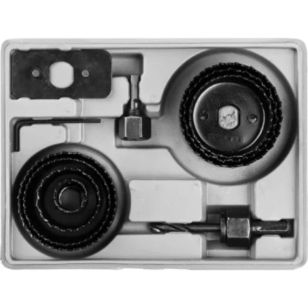 Набор STAYER &quot;MASTER&quot;: Коронки по дереву кольцевые, d=22, 41, 54, 57, 60, 64, 67мм, 7шт 29600-H7 купить в Ноябрьске