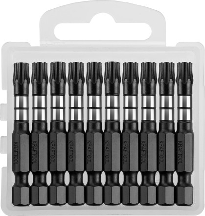 Биты для ударных шуруповертов KRAFTOOL Impact Pro TX 26195-30-50-S10 купить в Ноябрьске