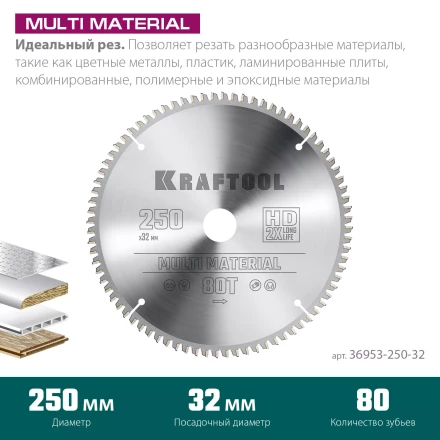 Диск пильный Multi Material, повышенный ресурс 36953-250-32 купить в Ноябрьске