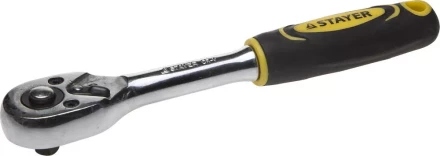 Трещотка для торцовых головок STAYER &quot;PROFI&quot;, Сr-V сталь, 45 зубцов, 1/4&quot; 27786-1/4 купить в Ноябрьске