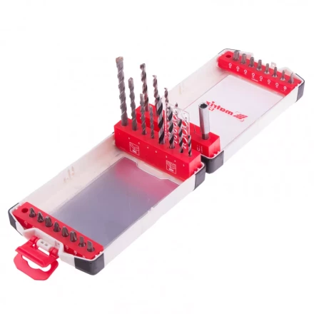 Набор сверл комбинированный сверла по металлу 1-6 мм бетону 4-8 мм дереву 3-6 мм биты 16 шт адаптер 32 предмета Pro Matrix 725632 купить в Ноябрьске