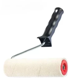 Валик "Велюр" пластмассовая ручка 180 мм ворс 4 мм D 40 мм шерсть MATRIX 80888