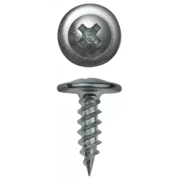 Саморезы ЗУБР с прессшайбой по листовому металлу до 0,9мм, PH2, 4,2х41мм, ТФ7, 35шт 4-300197-42-041