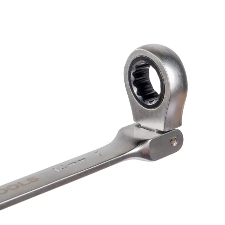 Набор гаечных комбинированных трещоточных ключей с шарниром КВТ НТКШ-6 (8–17 мм), 6 шт. (91950) купить в Ноябрьске