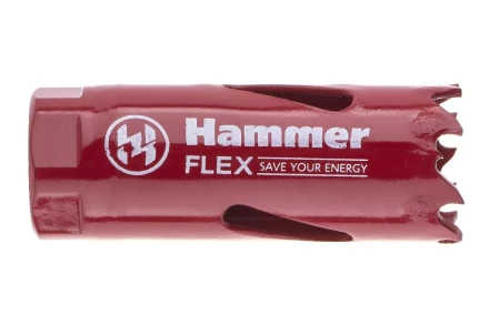 Коронка биметаллическая HAMMER Ф20х38мм 1/2&quot; BiMETALL (224-002) купить в Ноябрьске