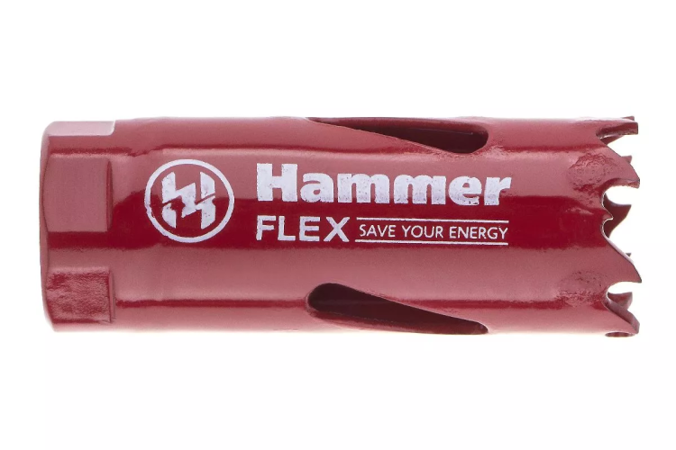 Коронка биметаллическая HAMMER Ф20х38мм 1/2" BiMETALL (224-002) купить в Ноябрьске