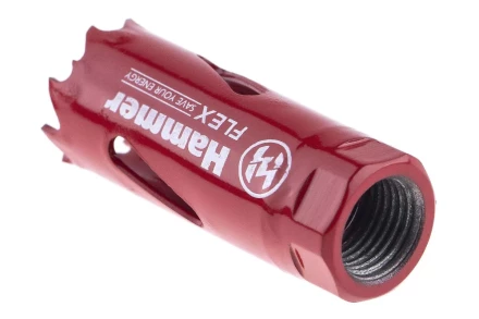 Коронка биметаллическая HAMMER Ф20х38мм 1/2&quot; BiMETALL (224-002) купить в Ноябрьске