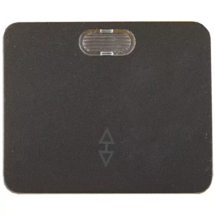 Выключатель СВЕТОЗАР &quot;ГАММА&quot; проходной, с подсветкой, одноклавишный, без вставки и рамки, цвет темно-серый металлик, 10A SV-54138-DM купить в Ноябрьске