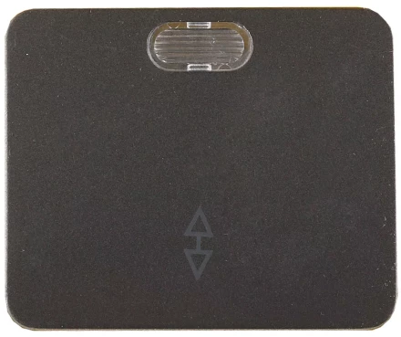 Выключатель СВЕТОЗАР &quot;ГАММА&quot; проходной, с подсветкой, одноклавишный, без вставки и рамки, цвет темно-серый металлик, 10A SV-54138-DM купить в Ноябрьске