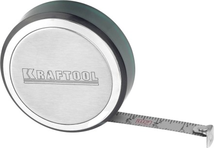 Рулетка KRAFTOOL, SuperKompakt, корпус из нержавеющей стали, 2мх8мм 34147-02 купить в Ноябрьске