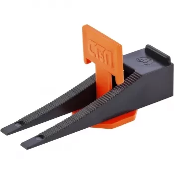 Система выравнивания плитки СВП. Комплект - зажим - клин 40/40 штук (пакет ПЭНД) СИБРТЕХ 88060 купить в Ноябрьске