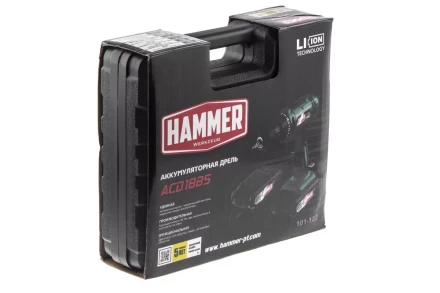 Дрель аккумуляторная HAMMER ACD18BS купить в Ноябрьске