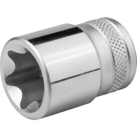 Торцовая головка KRAFTOOL &quot;INDUSTRIE QUALITAT&quot;, Cr-V, внешний TORX, хромосатинированная, 1/2&quot;, Е 24 27810-24_z01 купить в Ноябрьске