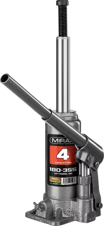 Домкрат гидравлический бутылочный, 4т, 180-355 мм, MIRAX 43260-4 43260-4 купить в Ноябрьске