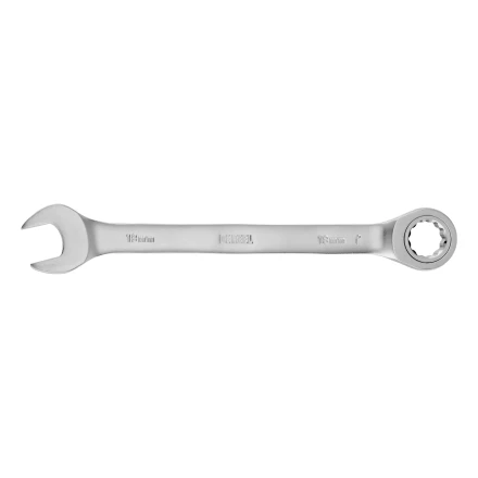 Ключ комбинированный трещоточный, 18 мм, CrV, матовый хром// Denzel 14712 купить в Ноябрьске