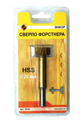 Сверло Форстнера  ф25мм в блистере 1/10/120 19164 купить в Ноябрьске